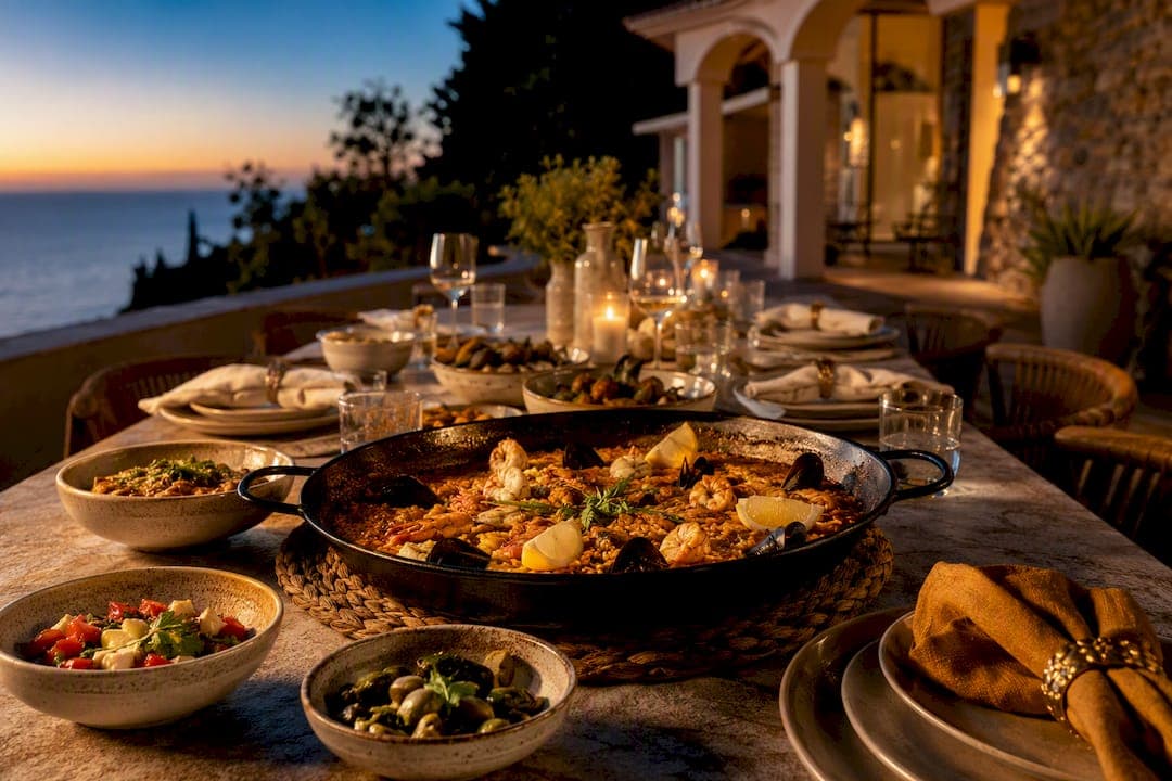 Groups of Six? Book a Motril Family Villa Dinner with The Sensory Chef
